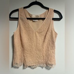 Rickie Freeman for Teri Jon Nites lace tank size 6